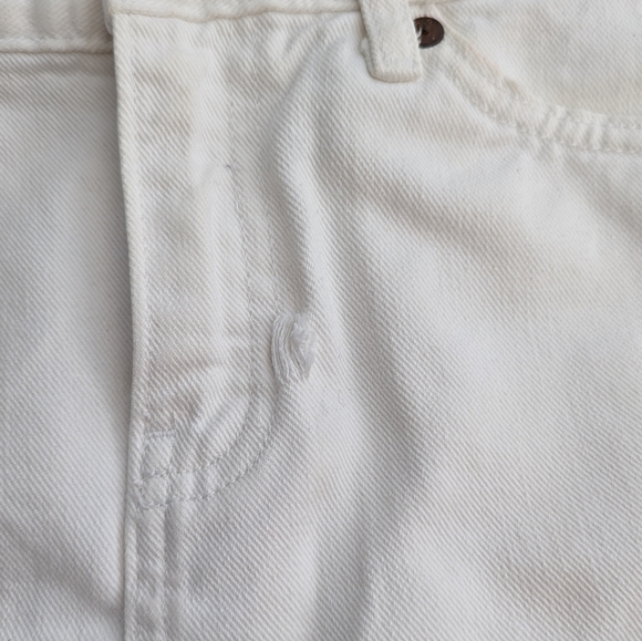Vintage Gap Jeans White Denim Mini Skirt Size 4 - Picture 2 of 4